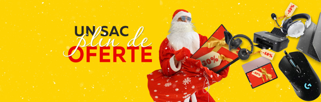 Un Sac plin cu cadouri și oferte de la NeoComputer – Reduceri și Cashback