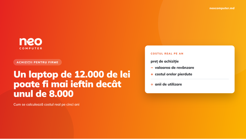 Cât costă de fapt un laptop de business pe cinci ani