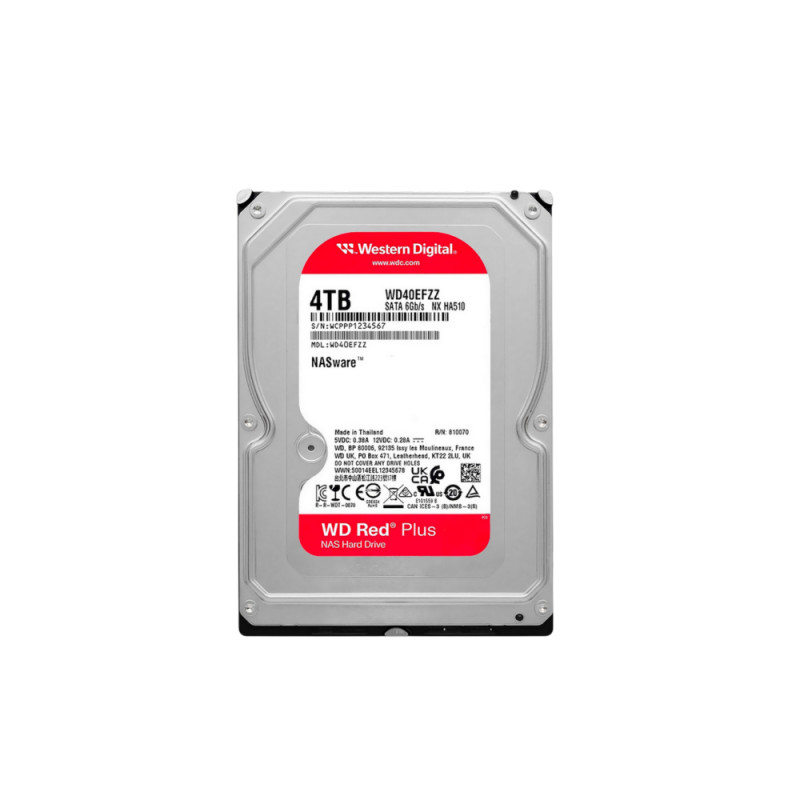 Жесткий диск 4.0TB Western Digital Red Plus WD40EFZZ