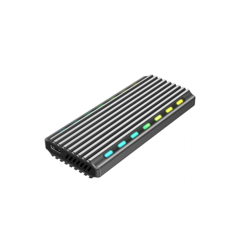 ..M.2 NVMe SSD Enclosure Cablexpert "EE2280-U3C-03" USB3.1 Type-C/A, Durable Aluminum