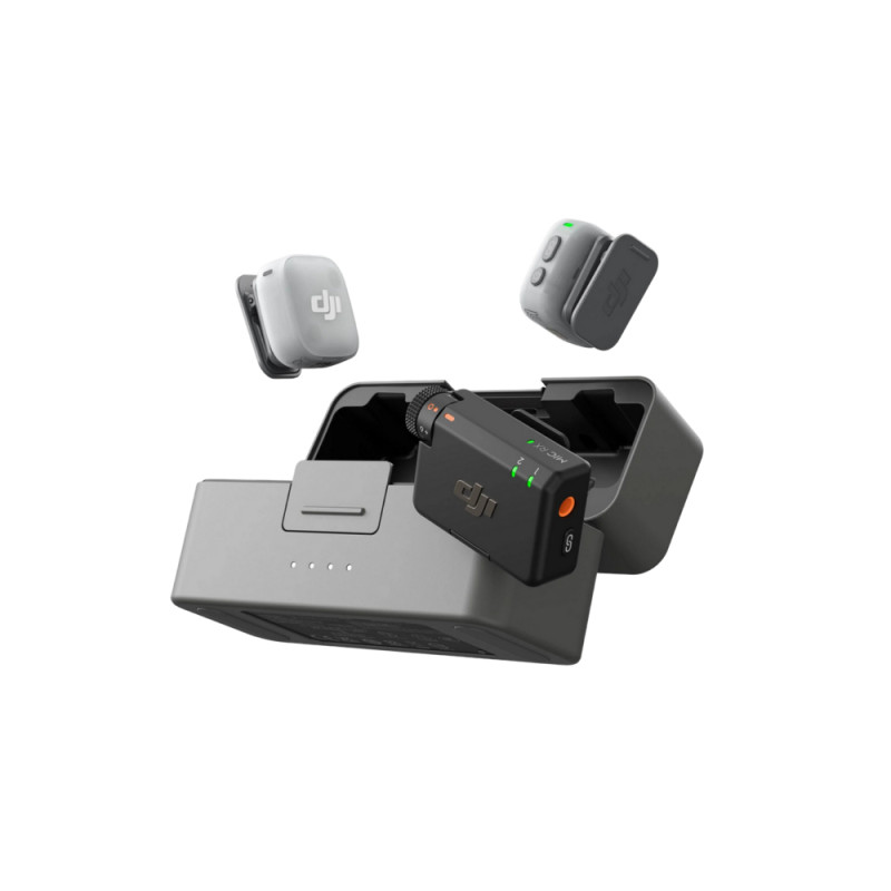Microfon DJI Mic Mini 2 (2 TX, 1 RX, Charging Case), Black