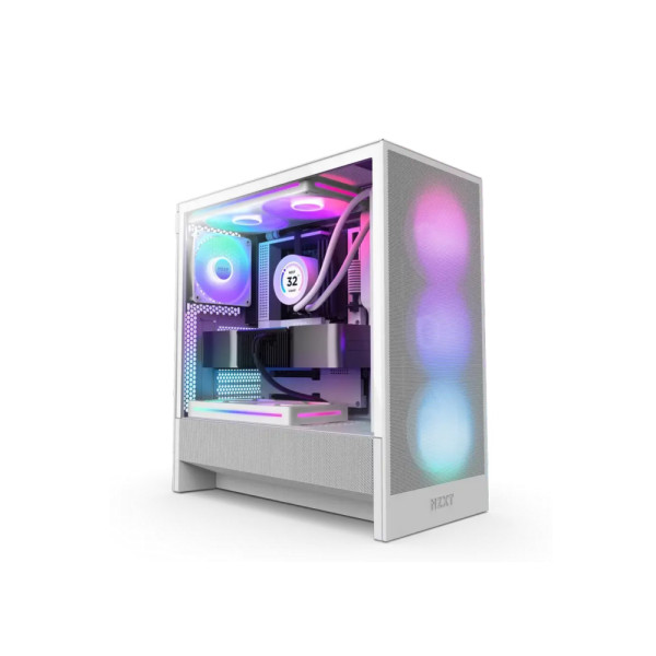 Корпус для ПК NZXT H5 Flow RGB (2024), White
