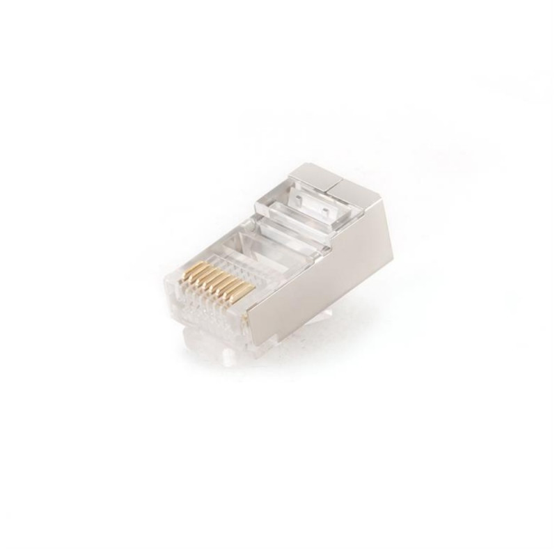 Модульная вилка RJ45 8P8C CAT6 экранированный разъем для экранированных кабелей LAN FTP, SFTP, 50 шт., PLUG6SP/50