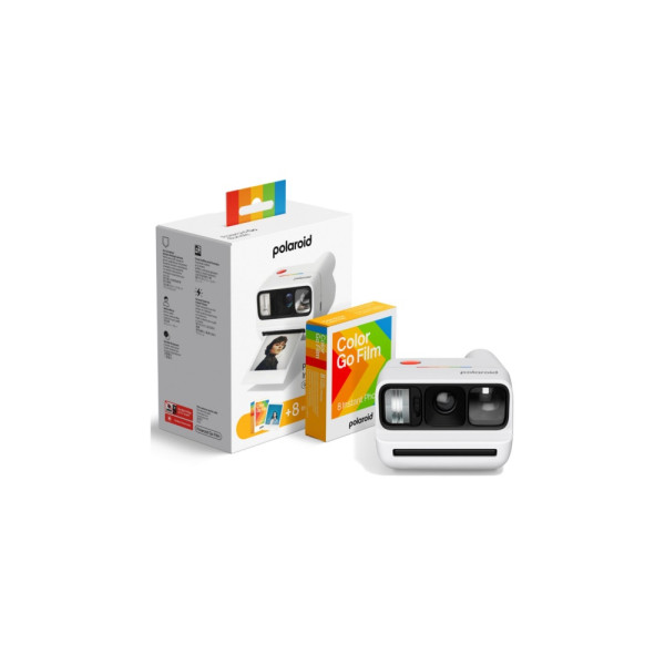 Фотоаппарат Polaroid Go Gen 3, Color Film Bundle (8 Photos), White