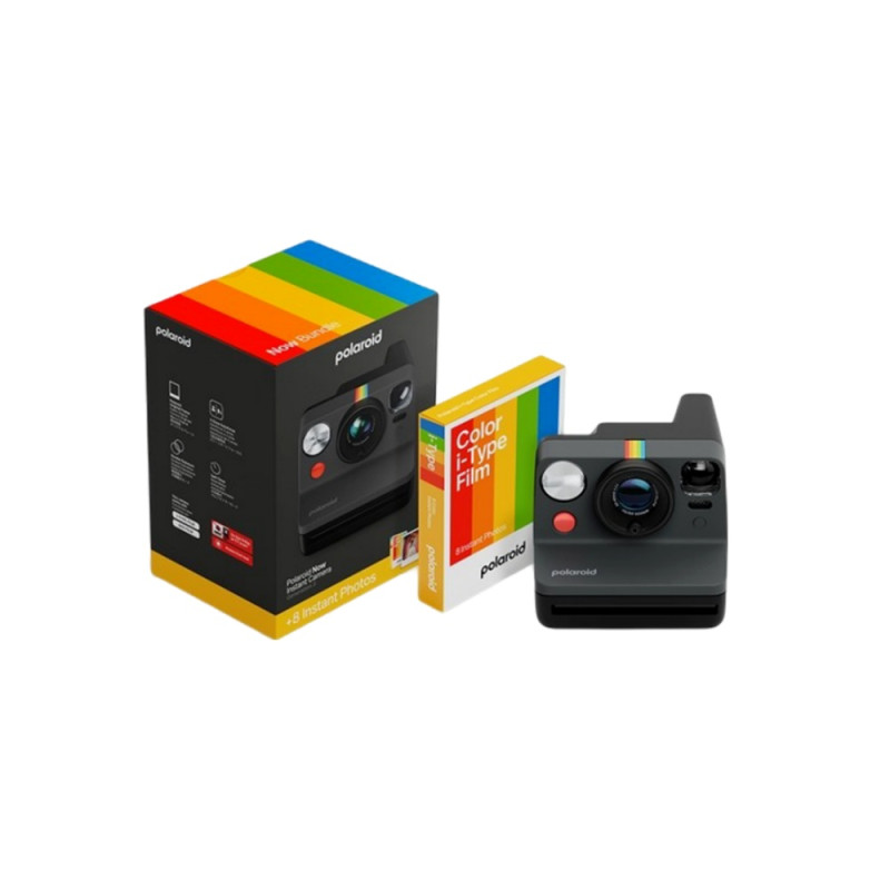 Camera foto Polaroid Now Gen 3, Color Film Bundle, Black