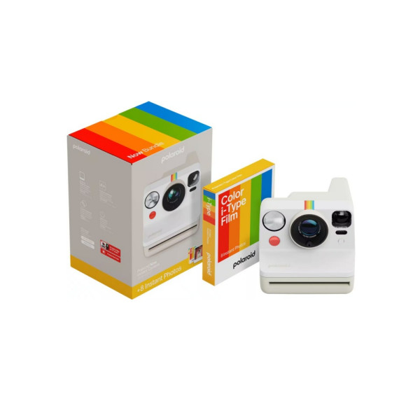 Фотоаппарат Polaroid Now Gen 3, Color Film Bundle, Pebble White