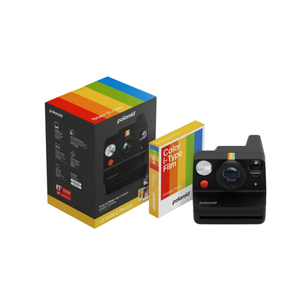 Camera foto Polaroid Now+ Gen 3, Color Film Bundle, Black