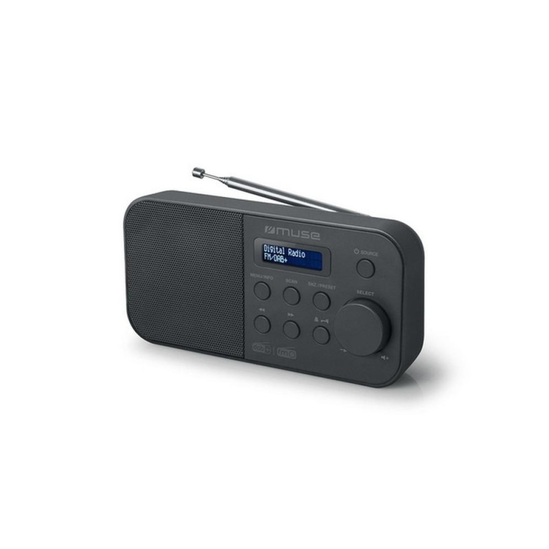Портативная колонка MUSE M-109 DB, Tuner DAB+, FM PLL Radio, Black