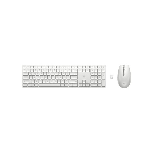 Клавиатура HP 650, Wireless, White, RU