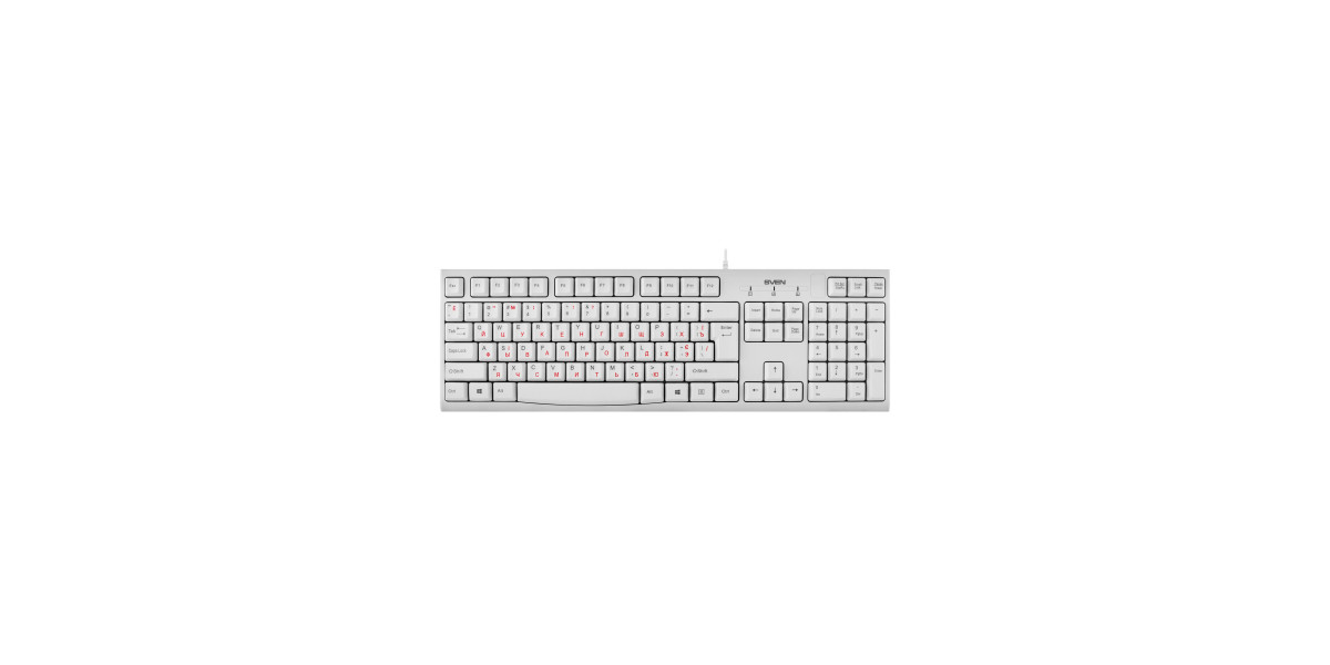 Keyboard Sven KB-S300, White | Confort și Fiabilitate | neocomputer.md