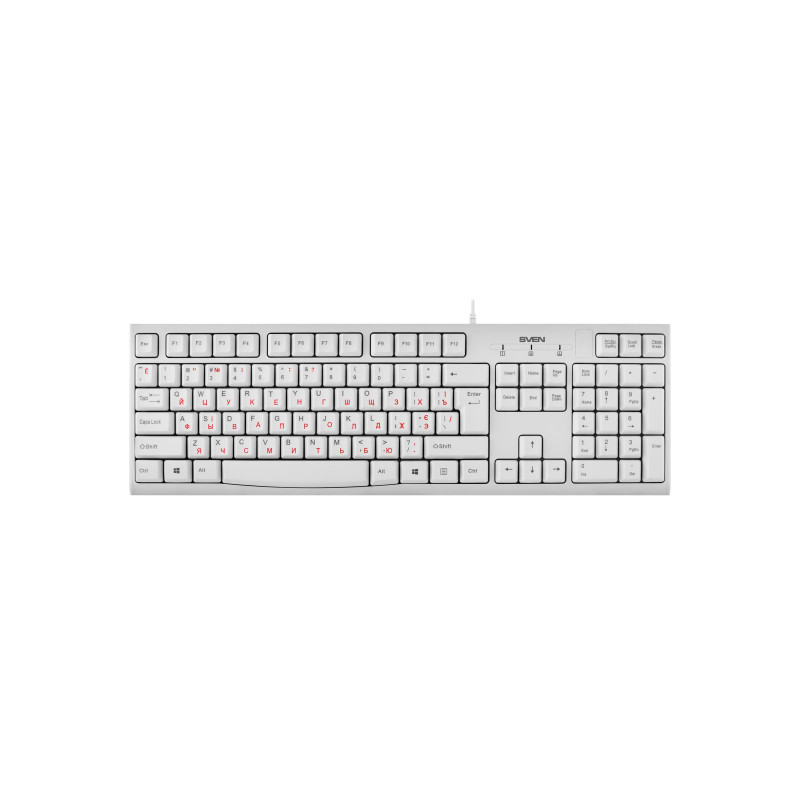 Клавиатура Sven KB-S300, White