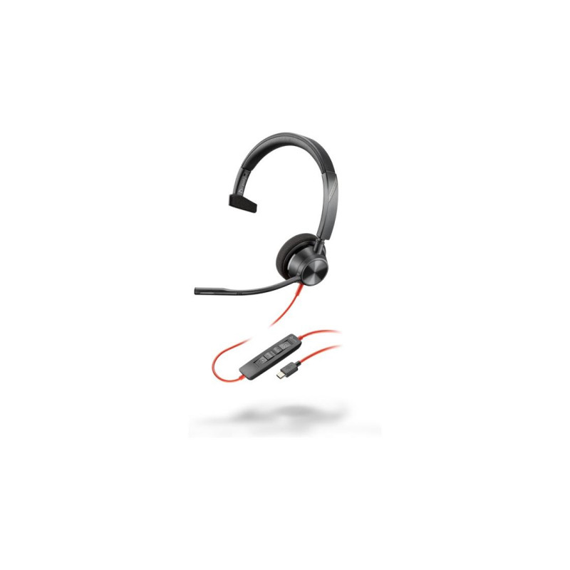 Гарнитура Poly Blackwire 3310 Mono USB-C, микрофон с шумоподавлением, SoundGuard, DSP, выходной сигнал приема от 80 Гц до 20