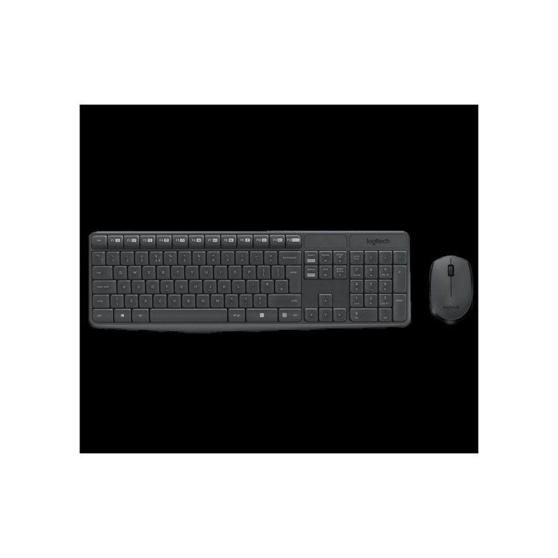 Клавиатура Logitech MK235, Grey, 204343