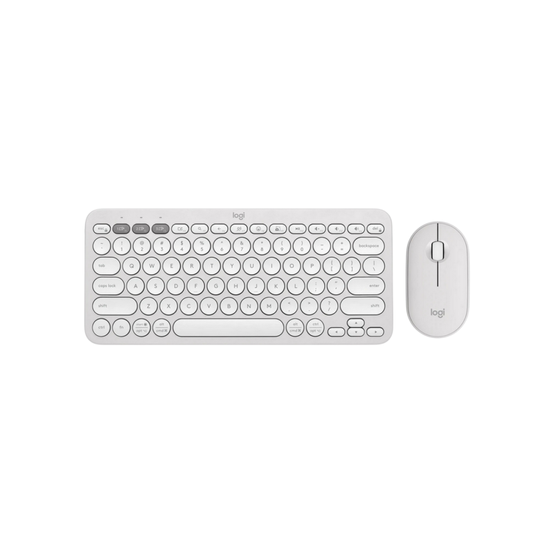 Клавиатура Logitech Pebble 2 Combo, EN/RU, White