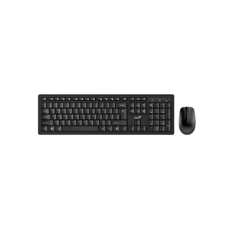 Клавиатура Genius KM-8200, EN/RU, Black/Grey
