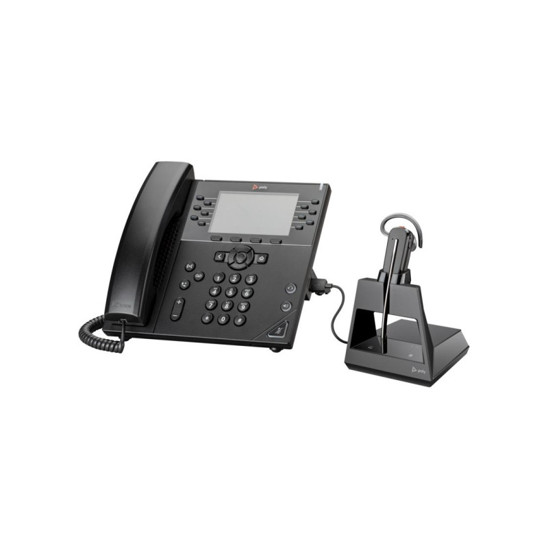 Офисная гарнитура Poly Voyager 4245-M + кабель USB-A - Micro USB, адаптер Bluetooth BT600 USB; Шумоподавление двойное