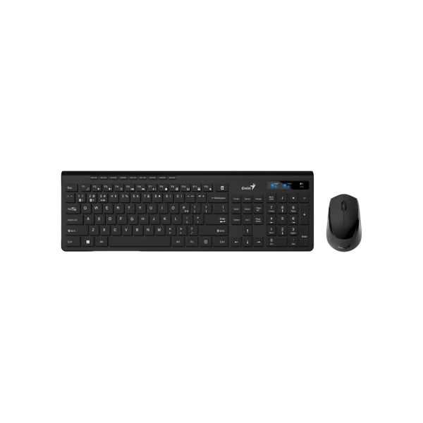 Wireless Keyboard & Mouse Genius SlimStar 8230, Multimedia, Ultra thin, Fn keys, 1200dpi, 3 buttons, 1xAAA/1xAA