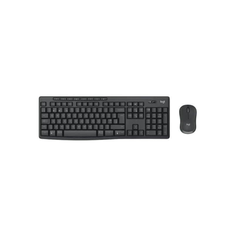 Wireless Keyboard & Mouse Logitech MK370, Media keys, Silent, Spill-resistant, 5M, 1000dpi, 3 buttons, 2xAAA/1xAA, 2.4Ghz+BT
