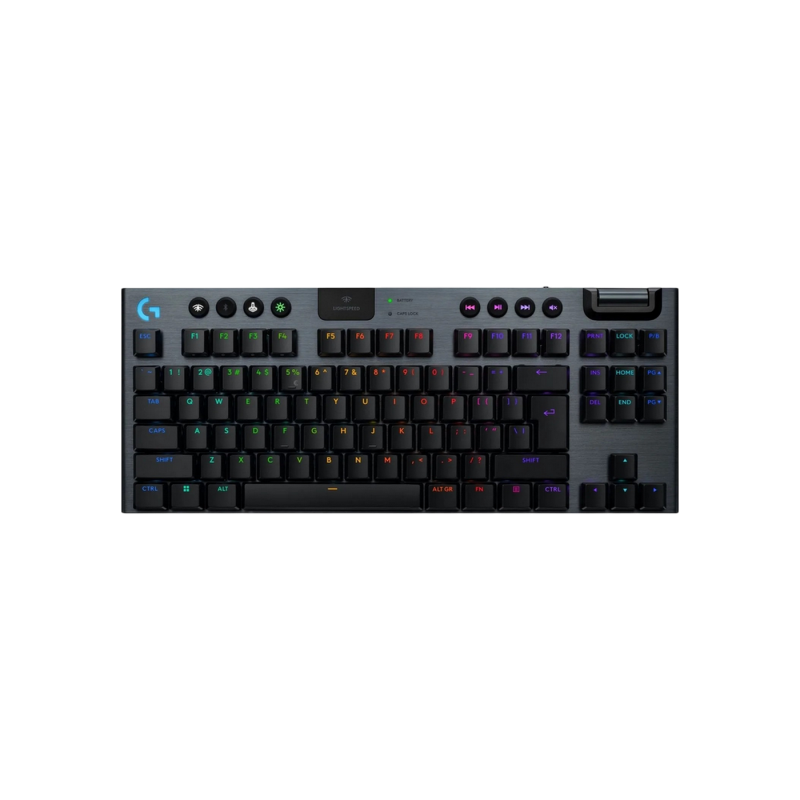 Gaming Wireless Keyboard Logitech G915 X TLK, Mechanical, Ultra thin, GL Tactile, Aluminum, Media сontrols, Volume 