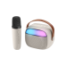 Bluetooth Speaker Cellular, Karaoke Mini, White