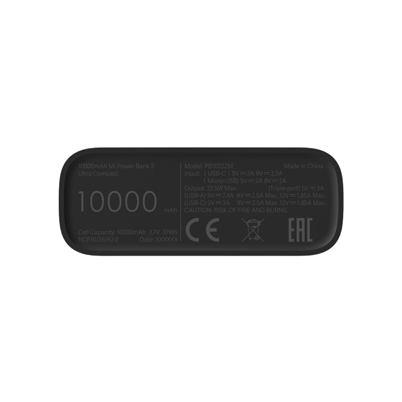 Пауэрбанк Xiaomi Power Bank 3, Black