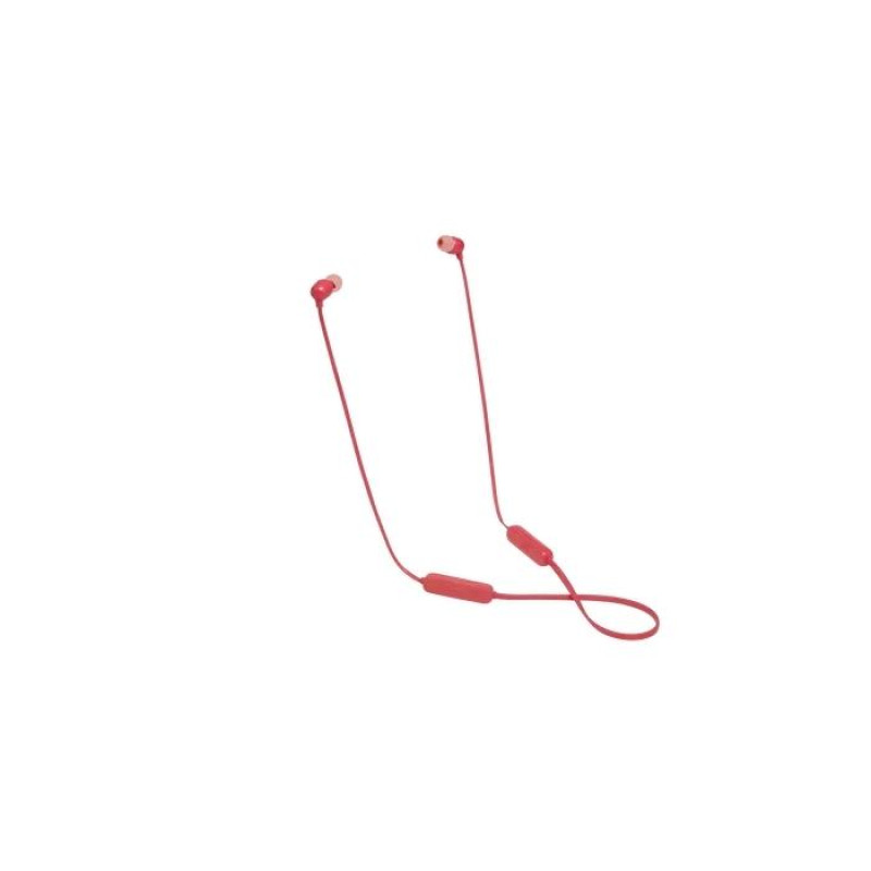 Earphones  Bluetooth  JBL T115BT, Coral Red.