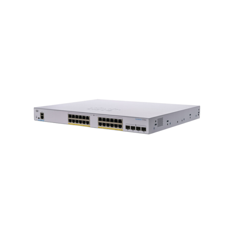 24-портовый гигабитный управляемый коммутатор с полным PoE Cisco CBS350-24FP-4X, 4 x 10G SFP