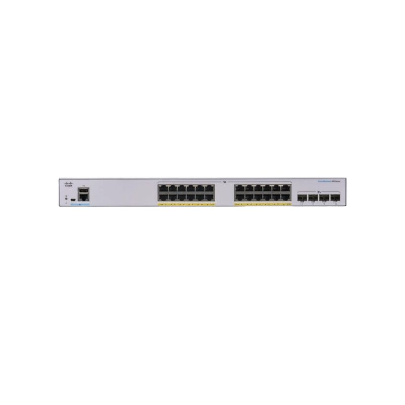 24-портовый гигабитный управляемый коммутатор с полным PoE Cisco CBS350-24FP-4X, 4 x 10G SFP
