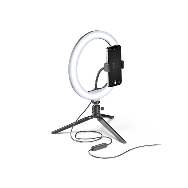 Bluetooth Selfie Ring Multicolor Tripod Cellular, Black