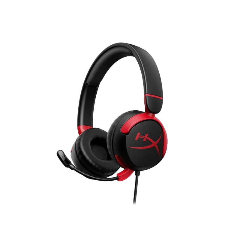Игровая гарнитура HyperX Cloud Mini, 30-мм драйвер, 20-20 кГц, 83 дБ, 127 г, отключение звука при повороте, вращающиеся амбушюры, 1,2 м, 3,5 (мм)