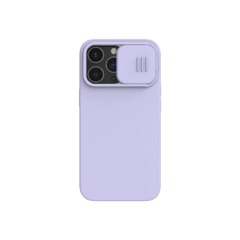 Чехол Nillkin Apple iPhone 13 Pro Max, шелковистый силиконовый чехол CamShield, цвет Misty Purple