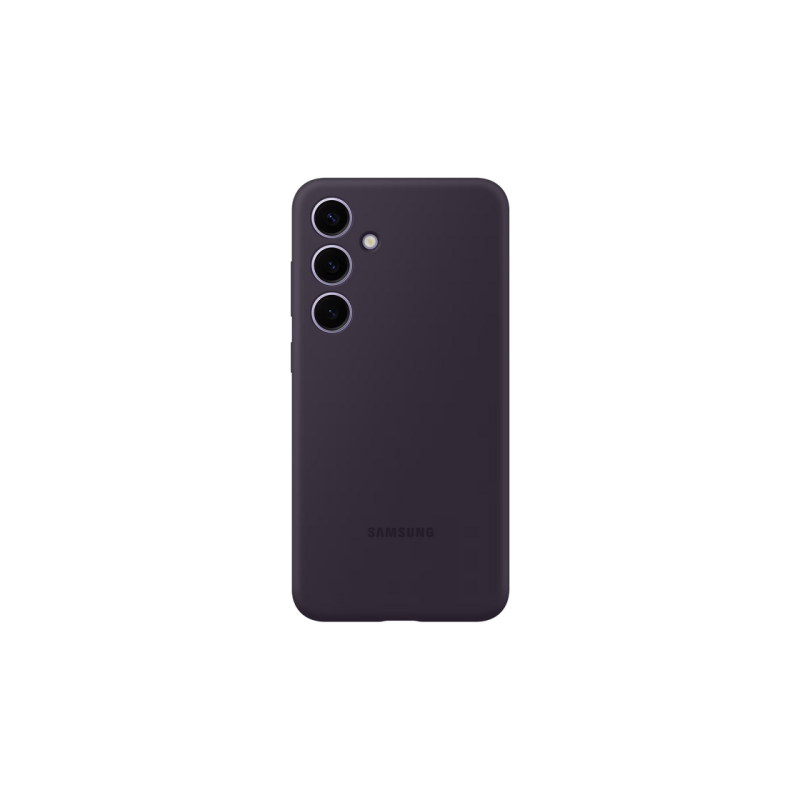 Оригинал Сэм. силиконовый чехол Galaxy S24+, темно-фиолетовый