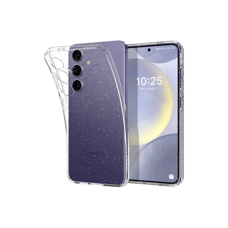 Spigen Samsung S24, жидкий кристалл, блестящий кристалл