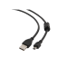 Кабель USB, A-plug MINI 5PM, 1,8 м, USB2.0 Премиум-качество с ферритовым сердечником, CCF-USB2-AM5P-6