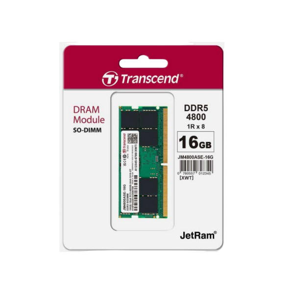 Memorie RAM SODIMM DDR5 16GB Transcend JetRam, 201428
