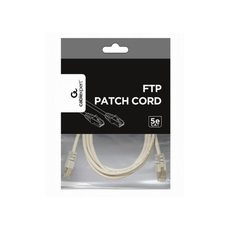 FTP-коммутационный шнур Cablexpert PP22-0.5M, серый
