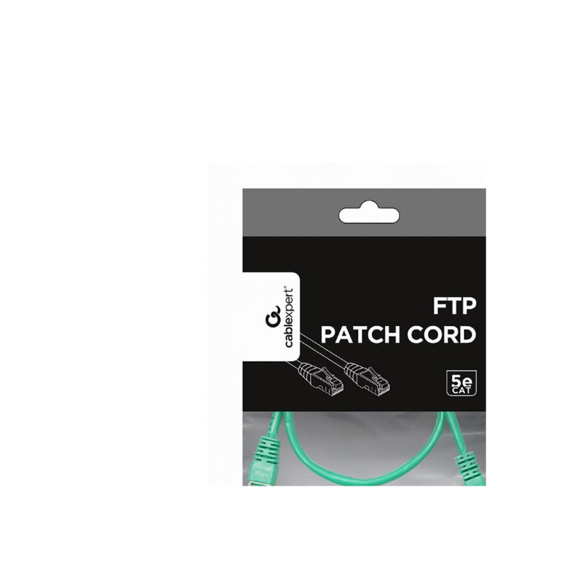 FTP-коммутационный шнур Cablexpert PP22-1M/G, зеленый