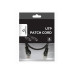 Патч-корд Cat.6U 0,5 м, черный, PP6U-0.5M/B, Cablexpert, многожильный неэкранированный