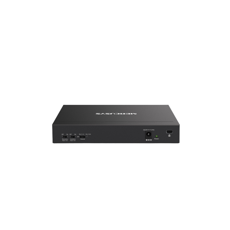 10-портовый 10/100M MERCUSYS PoE-коммутатор, MS110P, 8 портов PoE+, бюджетный 65 Вт, стальной корпус