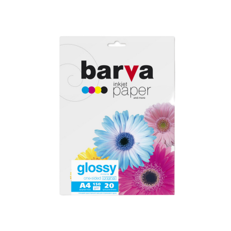 A4 150г 20стр Глянцевая струйная фотобумага Barva