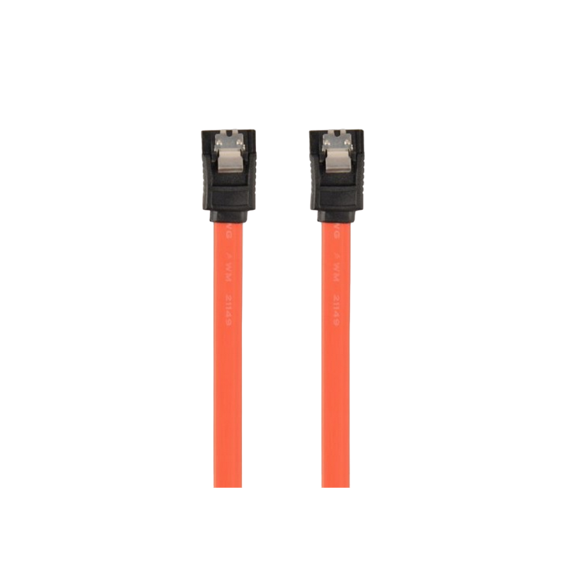 Кабель Serial ATA III 10 см кабель передачи данных, металлические зажимы, Cablexpert CC-SATAM-DATA-0.1M