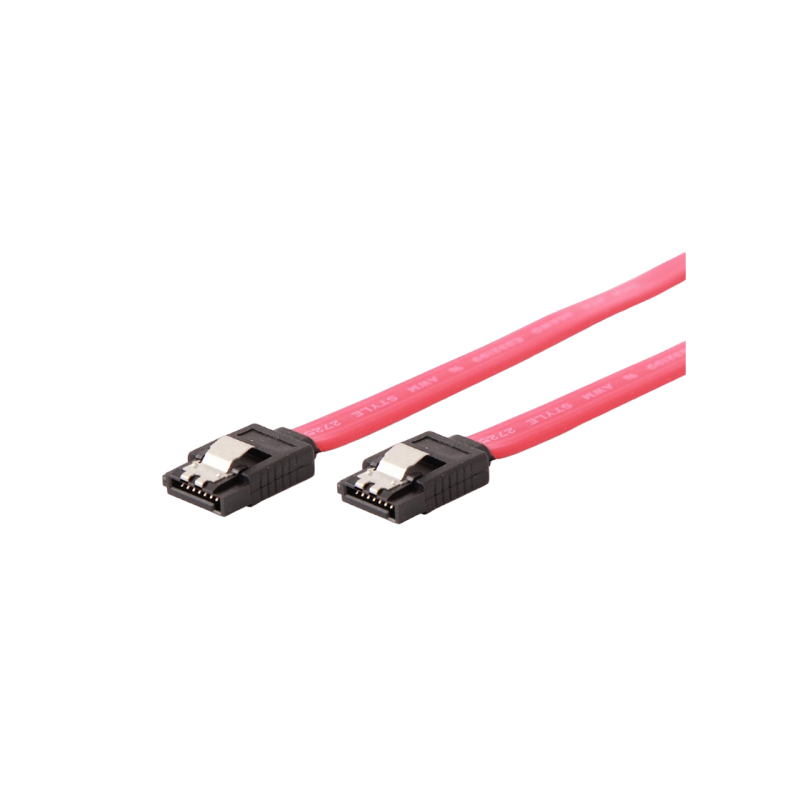Кабель Serial ATA III 10 см кабель передачи данных, металлические зажимы, Cablexpert CC-SATAM-DATA-0.1M