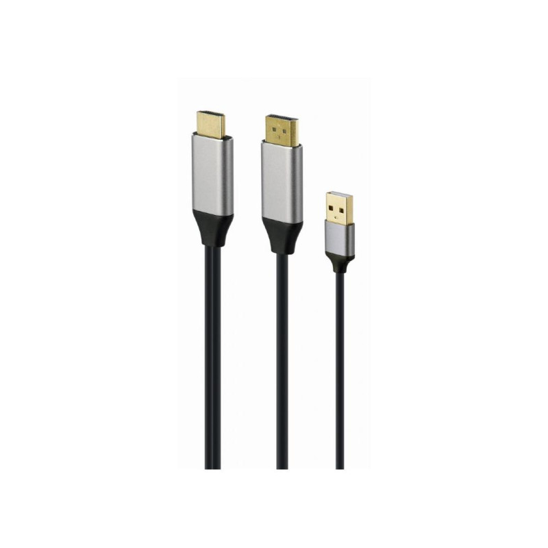 Адаптер DP M на HDMI M Active 4K Cablexpert "A-HDMIM-DPM-01" Display port male на HDMI male