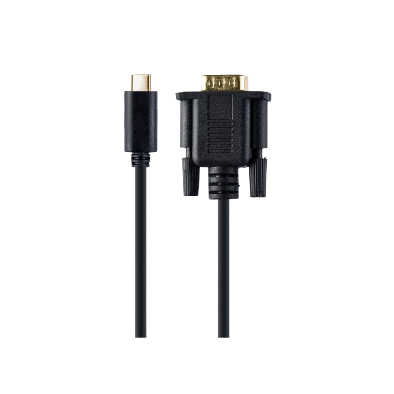 Cable Type-C to VGA 2.0m Cablexper, 1920 x 1080 at 60 Hz, A-CM-VGAM-01