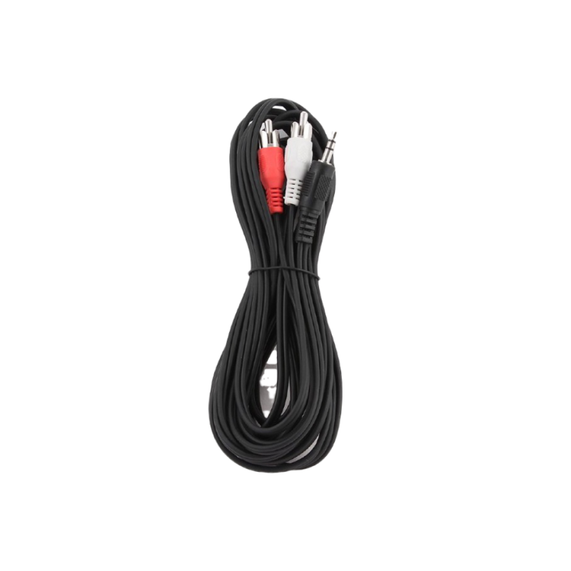 CCA-458-5M 3,5-мм стереоразъем на 2 фоноразъема, 5-метровый кабель, Cablexpert