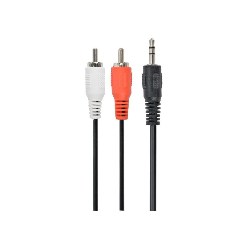 CCA-458/0.2 3,5-мм стереоразъем на 2 фоноразъема, кабель 0,2 метра, Cablexpert
