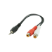 CCA-406 3,5-мм стереоштекер на 2 x phono-разъема, кабель 0,2 метра, Cablexpert