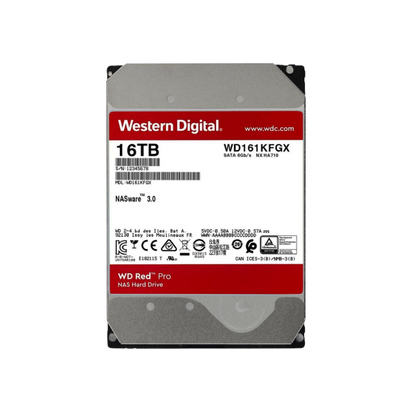 HDD 16.0TB Western Digital Red Pro WD161KFGX