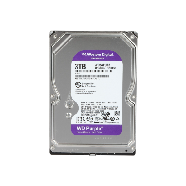HDD 3.0TB Western Digital Purple WD34PURZ