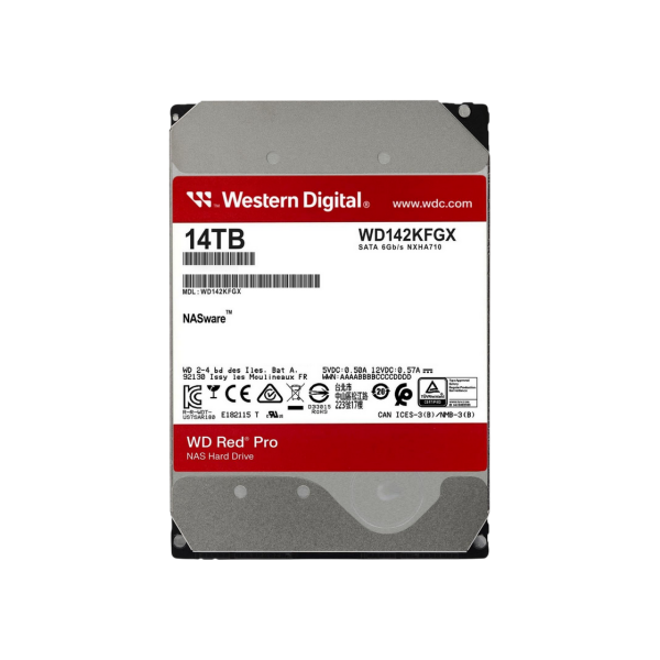 HDD 14.0TB Western Digital Red Pro WD142KFGX